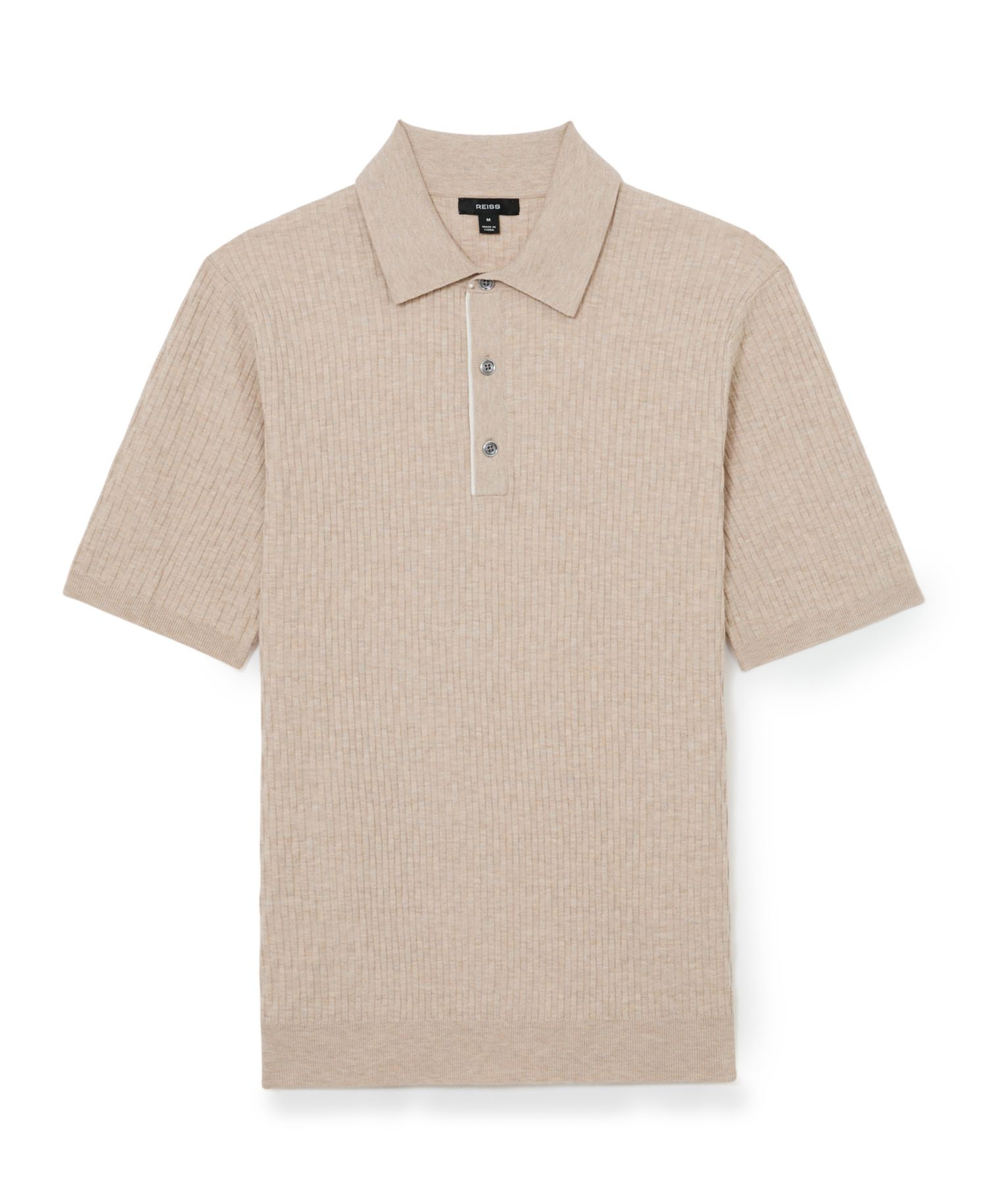 Men's Era Textured-Knit Half-Button Polo Shirt