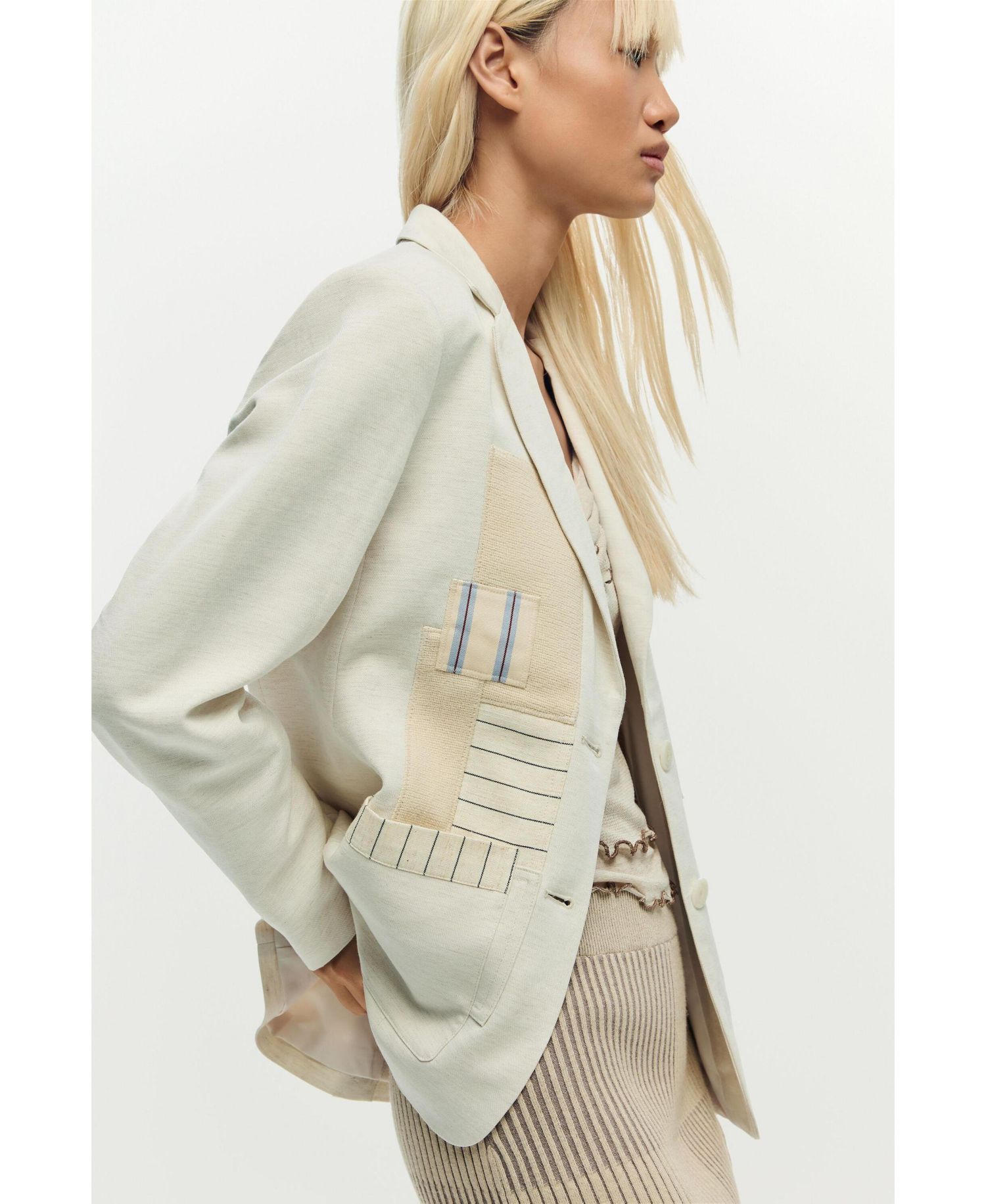 Women's patchwork blazer