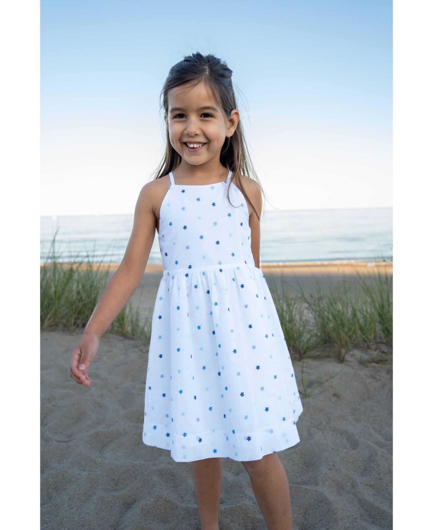 Платье Florence Eiseman Embroidered Floral Dress для девочек, цвет: Белый — фото 2