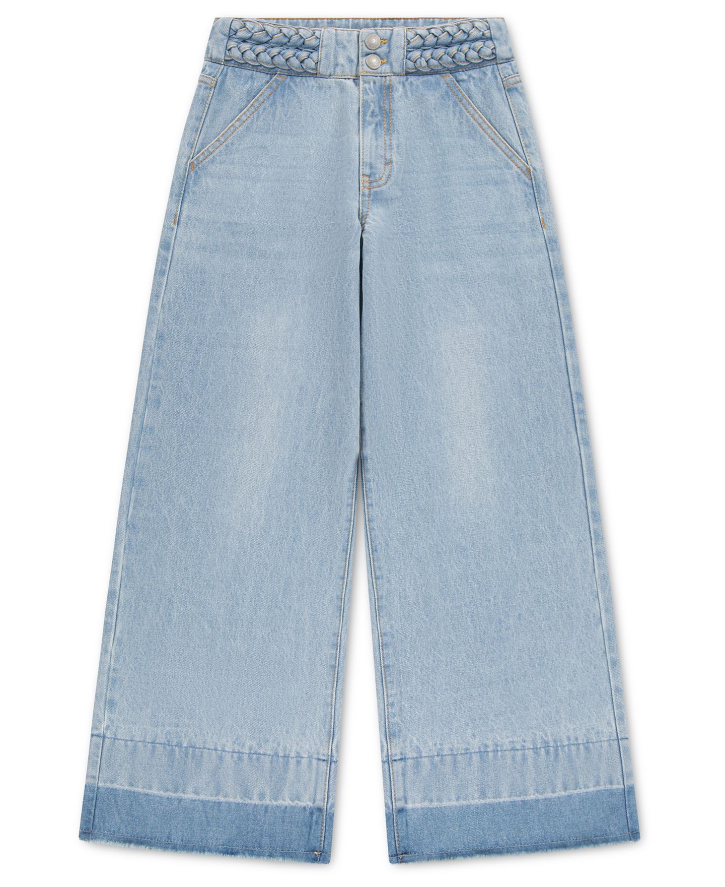 Джинсы Levi's Braided High-Rise Baggy Jeans для девочек, цвет: Hang Up — фото 5