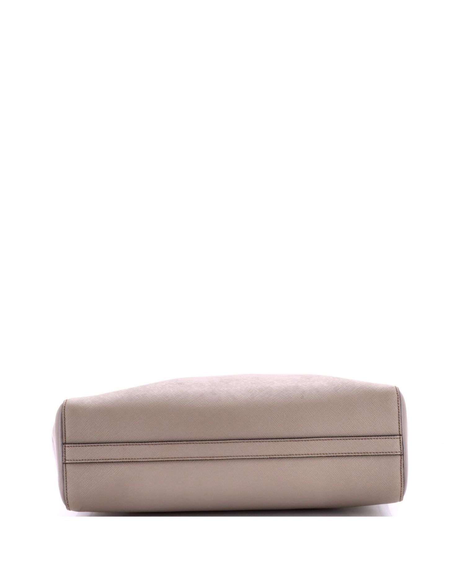 Medium Convertible Open Tote Saffiano Leather