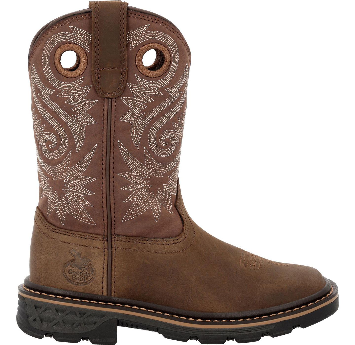 Детские ботинки GEORGIA BOOT Big Kid's Carbo-Tec FLX Pull-On Boot, цвет: Коричневый — фото 6