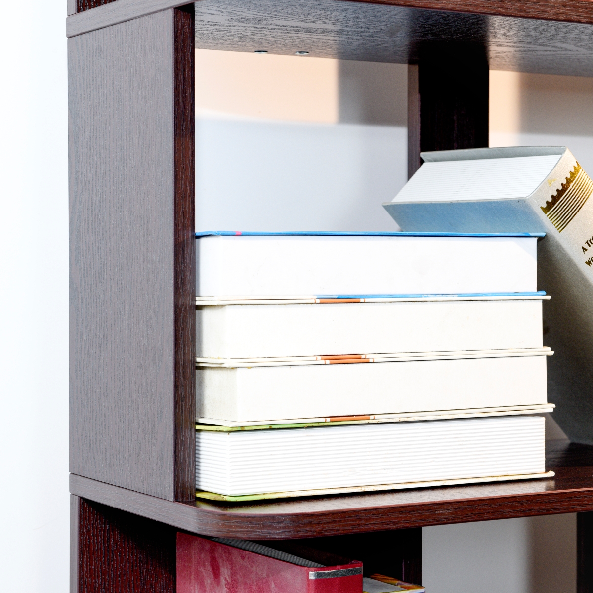 Streamdale Furniture Tier Open Bookshelf Mdf Display Shelving