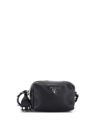 Small Flou Camera Crossbody Bag Vitello Daino