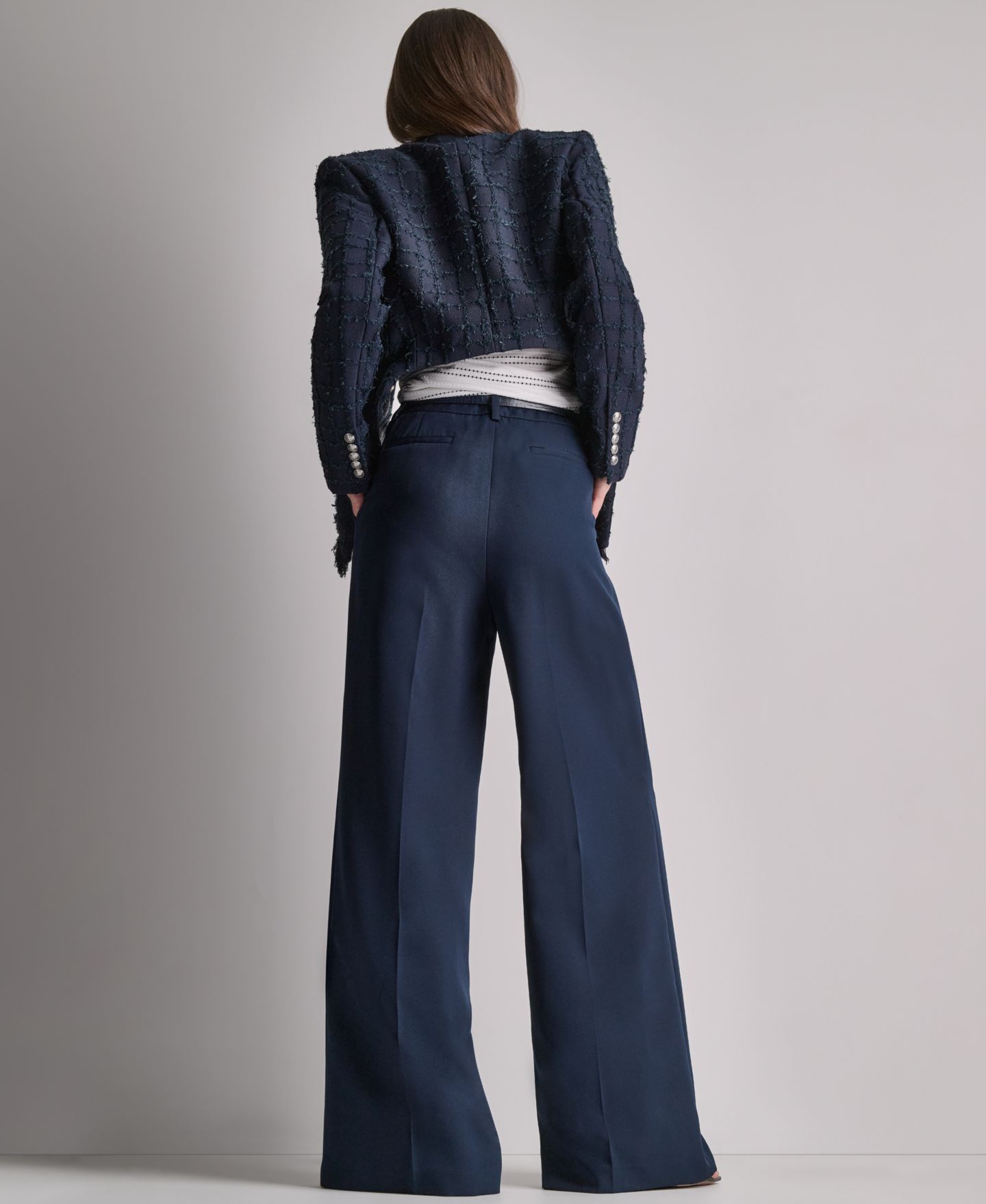 Женская куртка BCBG Open-Front Stand Collar, цвет: Глубокий морской — фото 9
