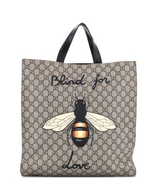 Tall Convertible Soft Open Tote Printed GG Coated Canvas