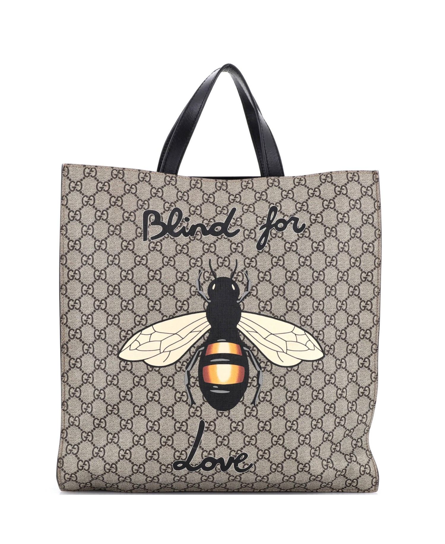 Tall Convertible Soft Open Tote Printed GG Coated Canvas