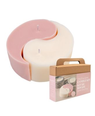 Decorative Candle Making Kit, Chinese Ying Yang Symbol DIY Art Kit for Home Decor Accessories