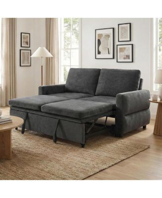 Convertible Sofa Bed Loveseat with USB Ports