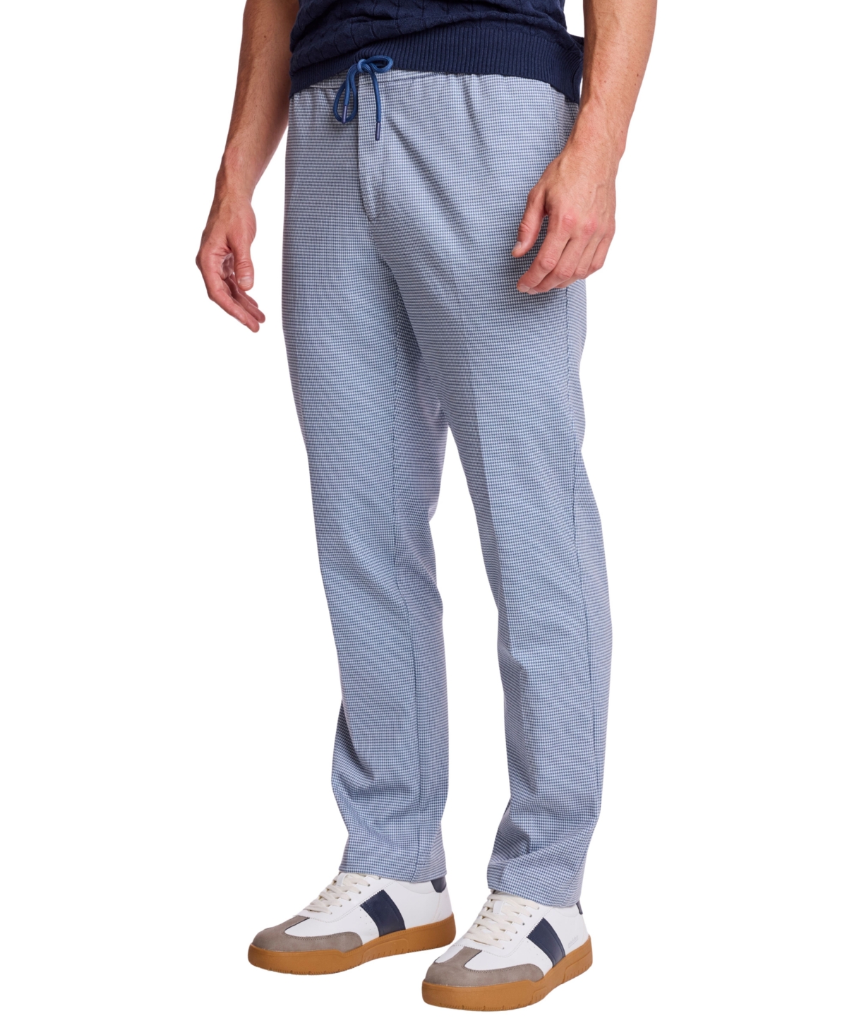 Paisley & Gray Men's Chester Knit Houndstooth Drawstring Pants