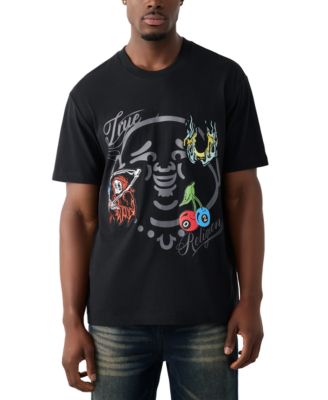 Men's Buddha Face Logo Short-Sleeve T-Shirt