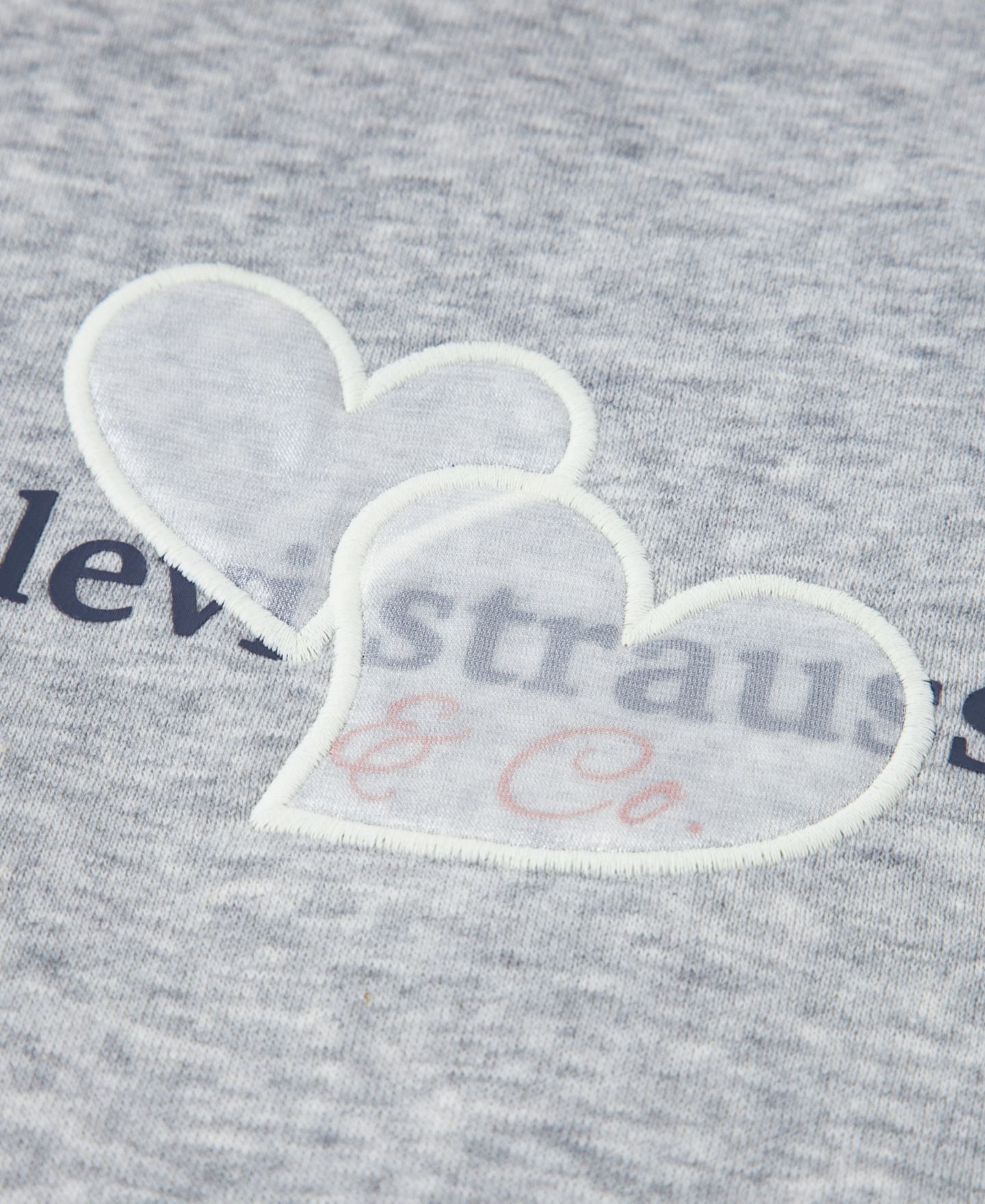Детское худи Levi's Meet and Greet, 7-16, цвет: Светлый серый меланжевый — фото 3