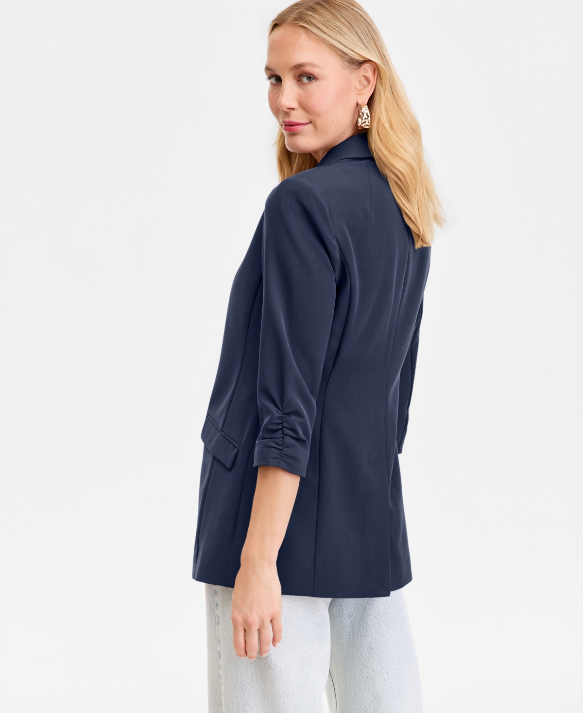 I.n.c. International Concepts Women's 3/4-Sleeve Blazer, Created for Macy's