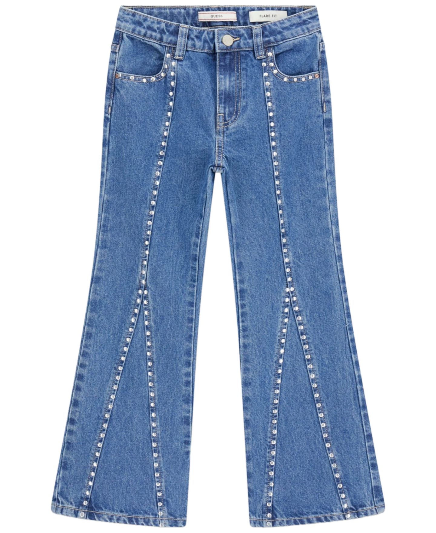 Детские джинсы Guess широкие, 7-16, цвет: Синий — фото 1