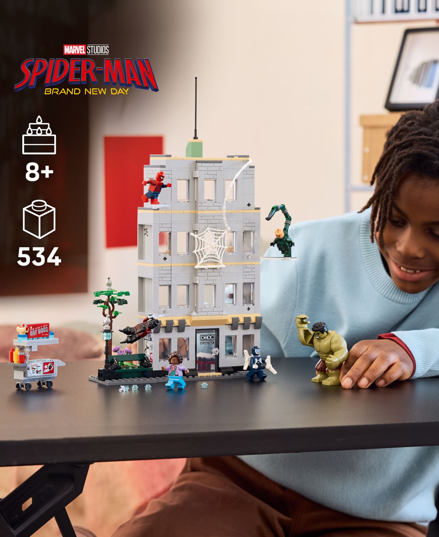 Детский конструктор LEGO® Marvel Spider-Man vs. Hulk Epic Clash 76350 534-Piece Building Set, Ages 8+ — фото 4