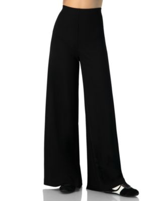 Women's Ribbed Wide-Leg Culotte Pants