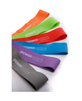 9 Inch Mini Versa Loop Exercise Bands Portable Resistance Bands 6 Pack Kit