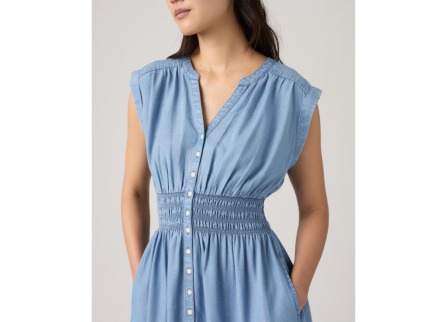 Women's Beatrice Button-Front Midi Dress