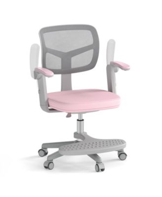 Kids Desk Chair Children Study Chair with Adjustable Height Armrest and Footrest