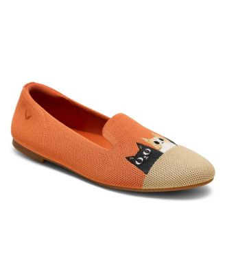 Women's Audrey Round-Toe Slip-On Embroidered Loafers