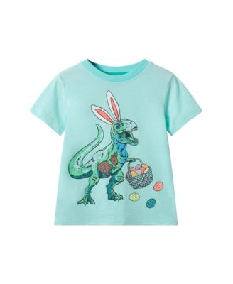 Toddler Boys Toddler/Child Aqua Easter Dinosaur Graphic Tee