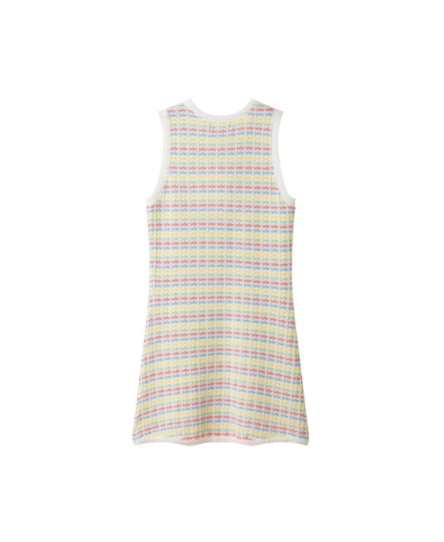Детское платье Andy & Evan Girls White Crochet Tank Dress, цвет: Белый — фото 2