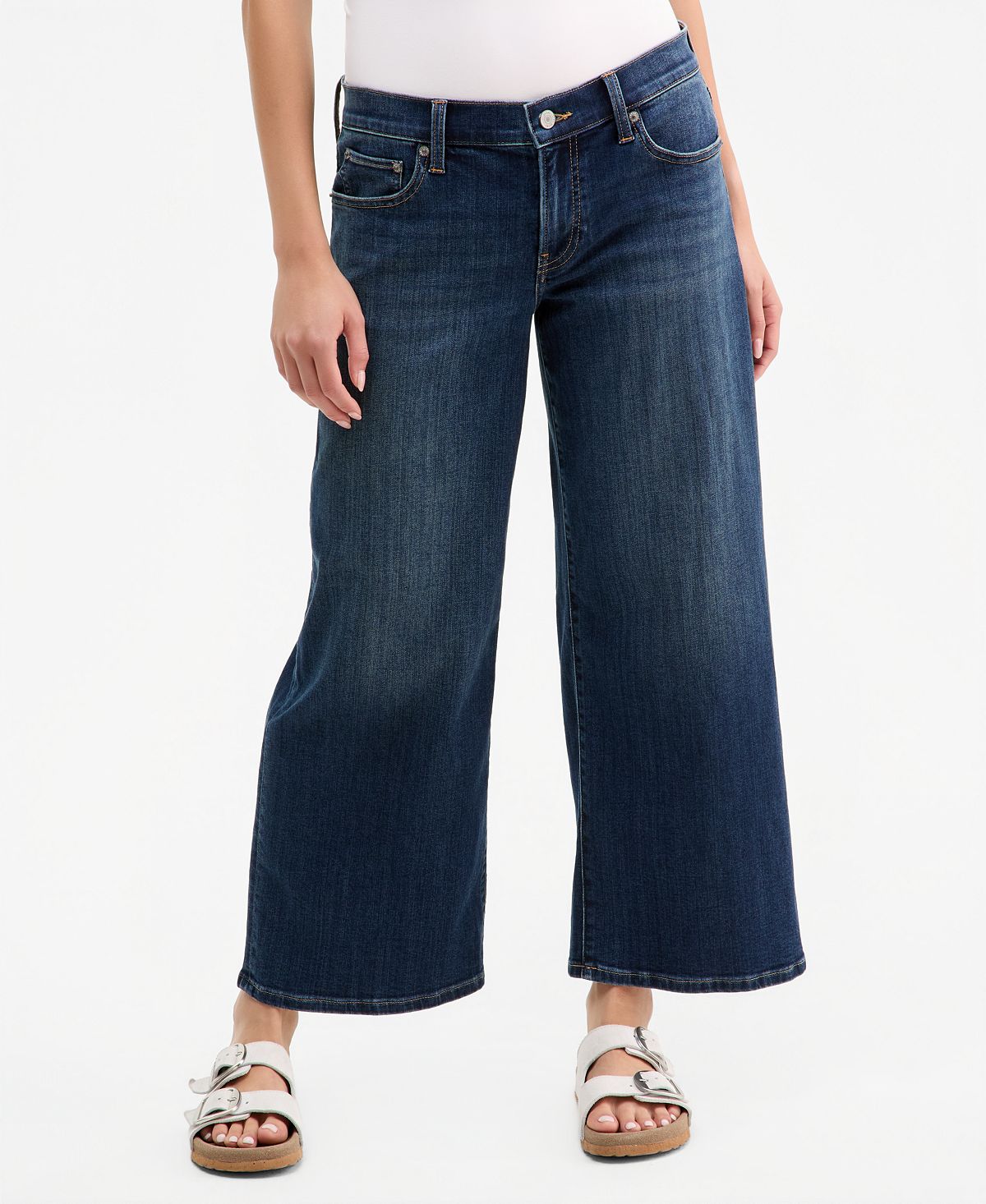 Lucky Brand Women's Sweet Mid-Rise Wide-Leg Ankle Jeans view 2 — MAYCSS fashion products