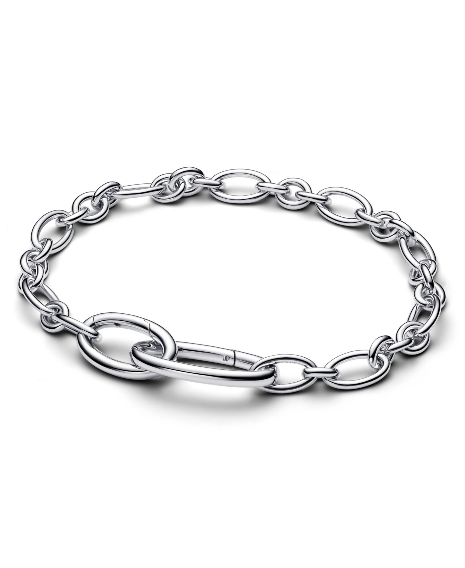 Openable Oval Link Chain Bracelet