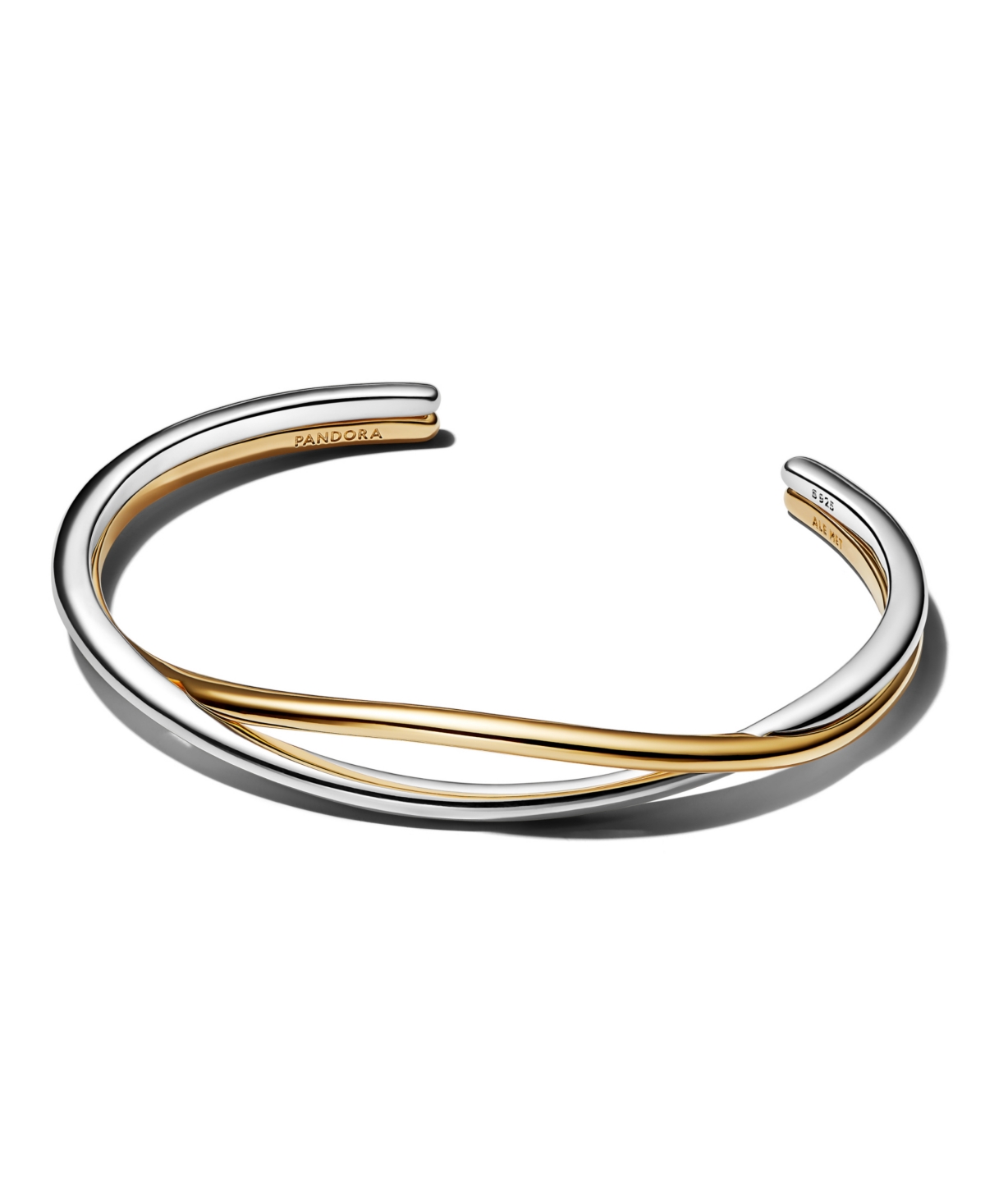 Pandora Entwined Two-Tone Open Bangle
