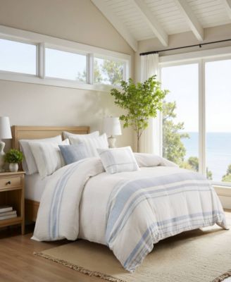 Morgan Jacquard 5-Pc. Duvet Cover Set, Full/Queen