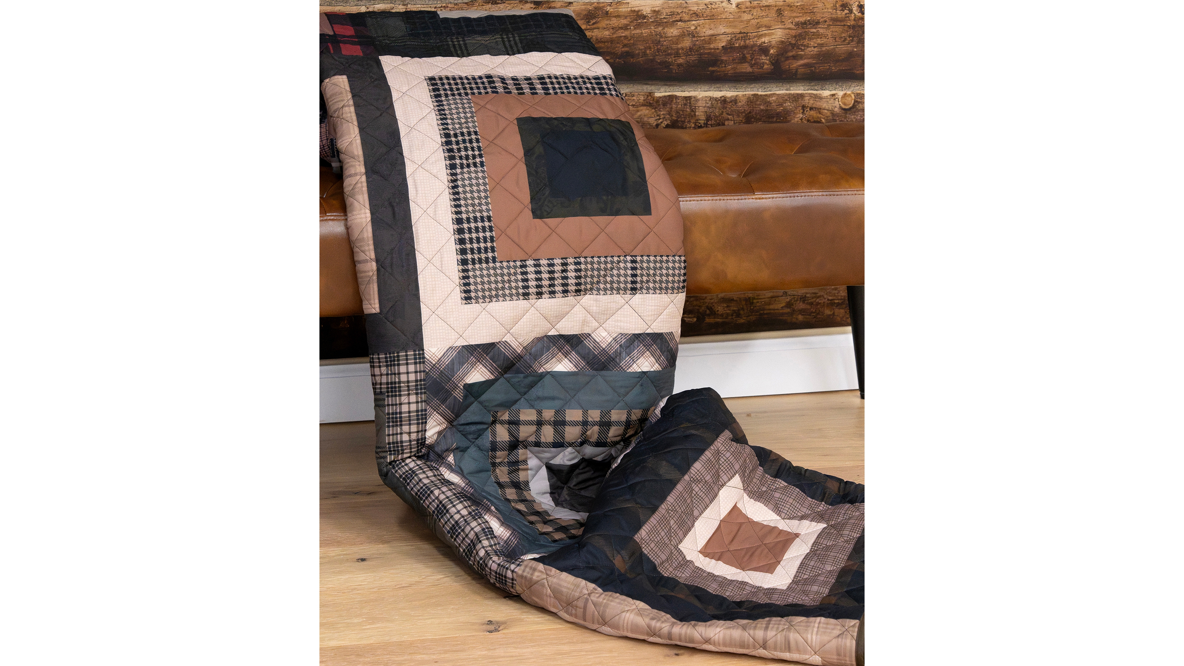 Donna Sharp Lodge Square Reversible Throw, 50"x 60"