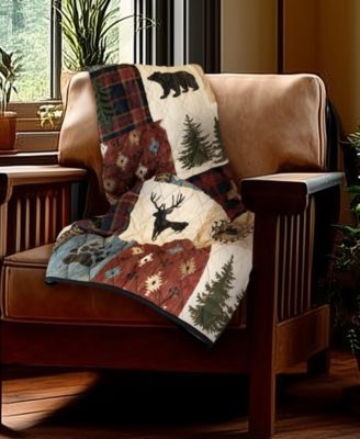 Woodland Patch Reversible Throw, 50" x 60"