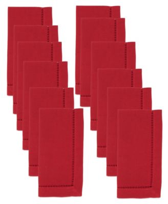Hemstitched Border Napkins, Set of 12
