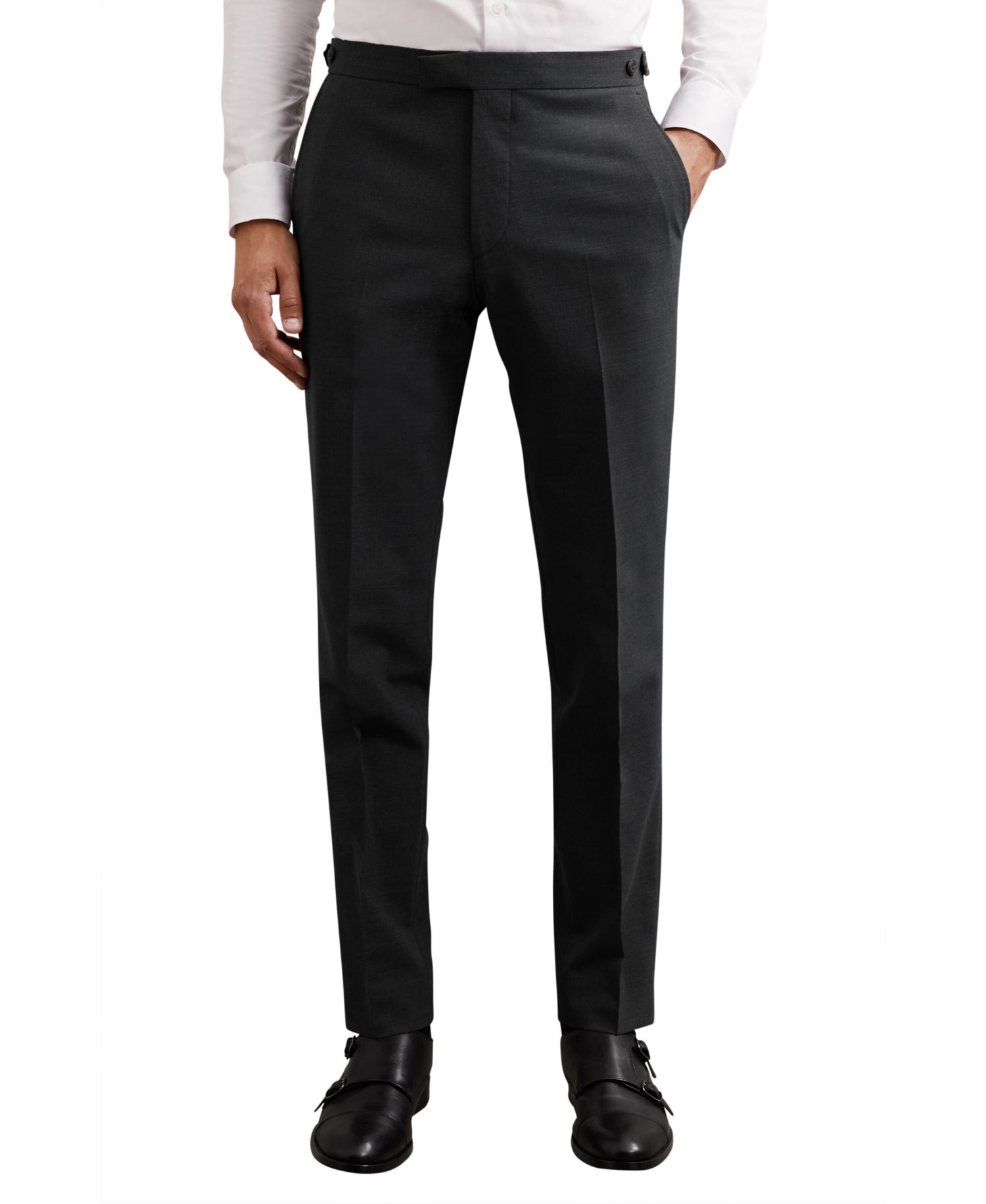 Men's Promise Tailored-Fit Wool-Blend Suit Pants