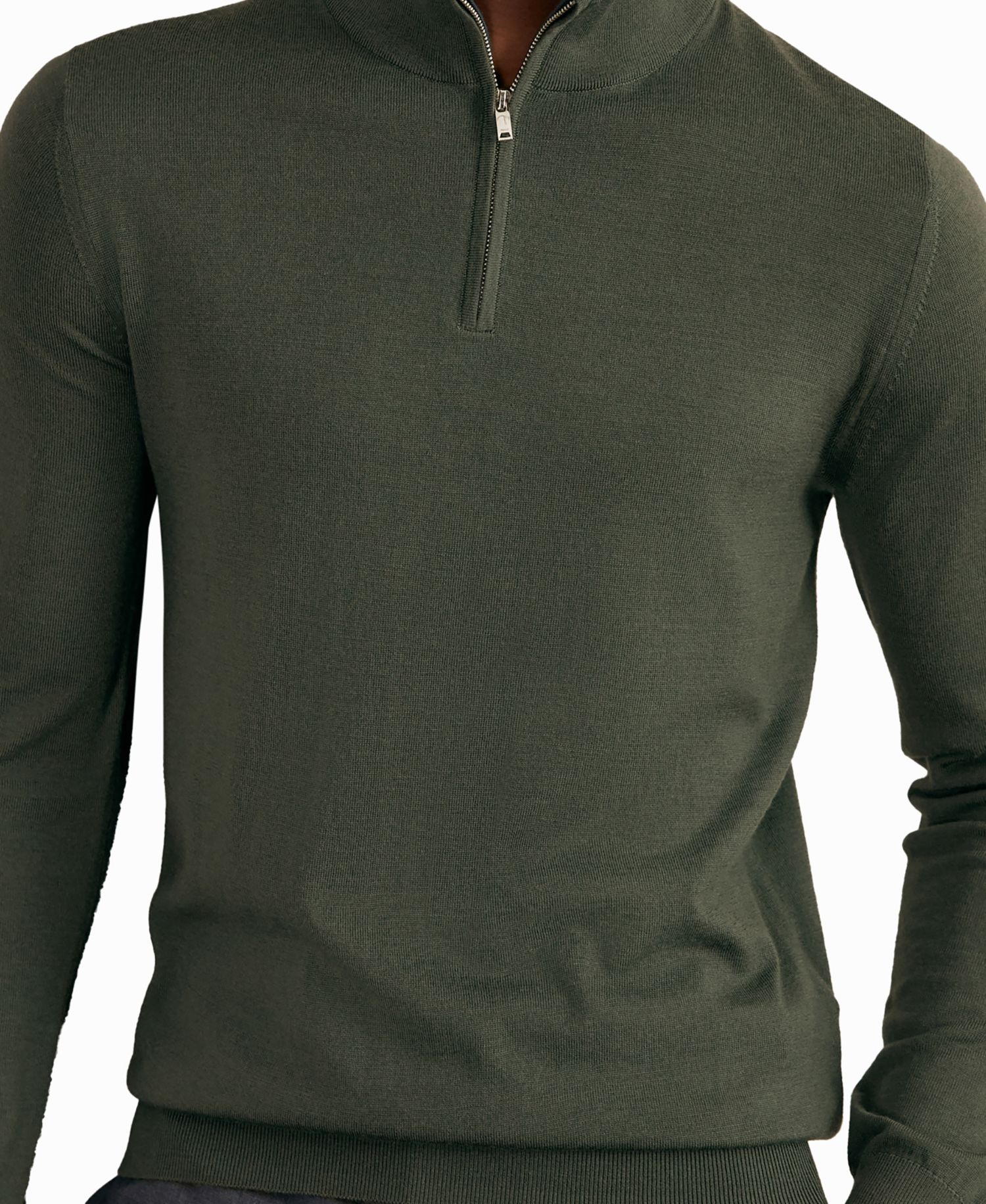 Men's Blackhall Half Zip Funnel Merino Wool Jumper Sweater