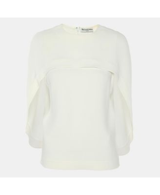 Women's Crepe Cape Sleeve Detail Top