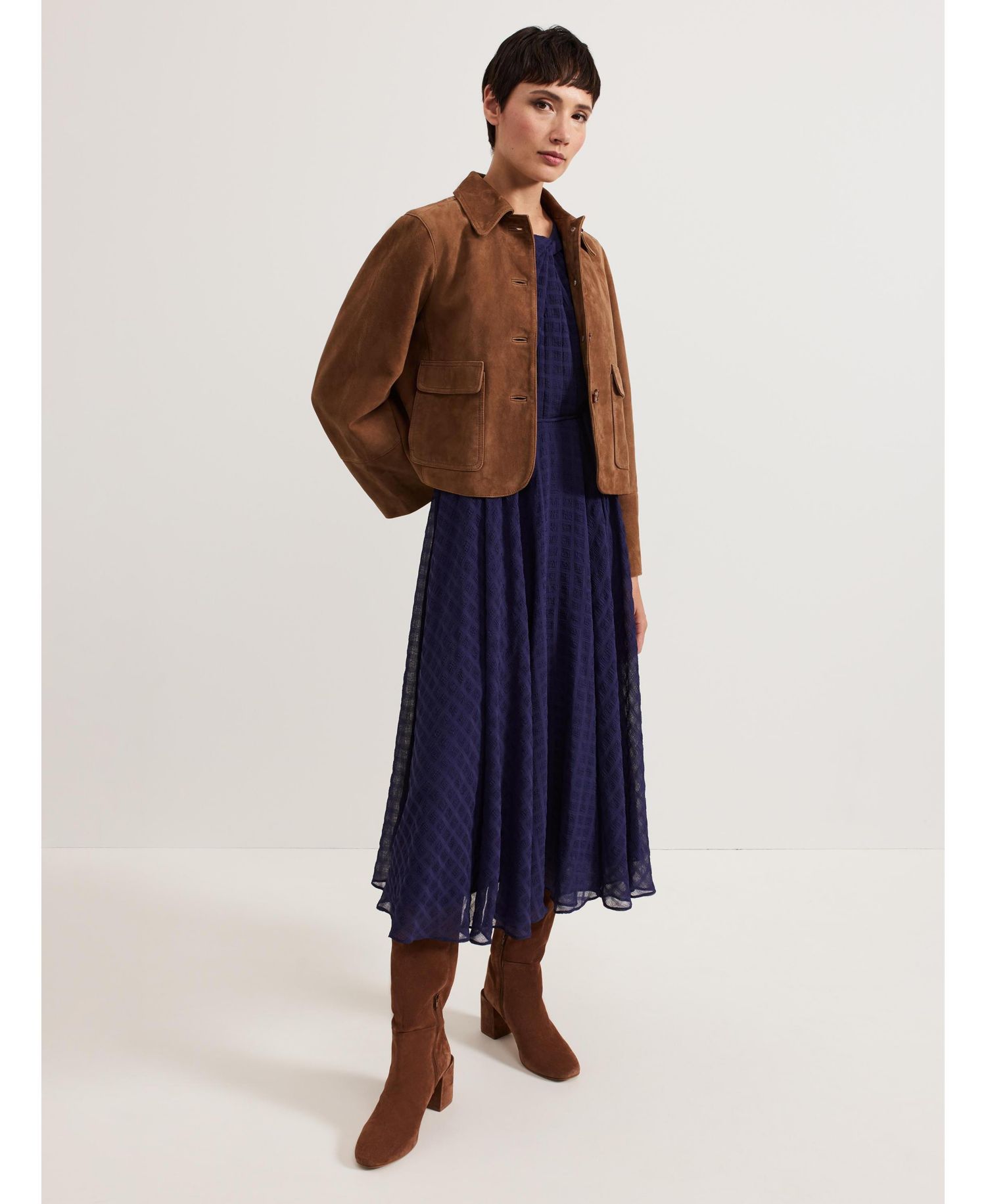 Women's Gwen Pleated Textured Dress