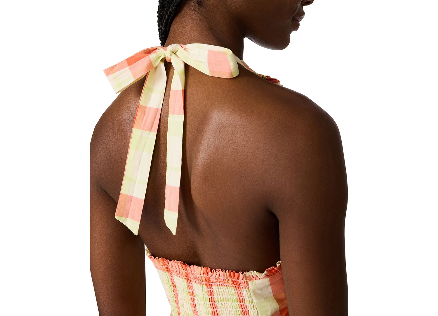 Women's Tania Halter Neck Ruched Back Top