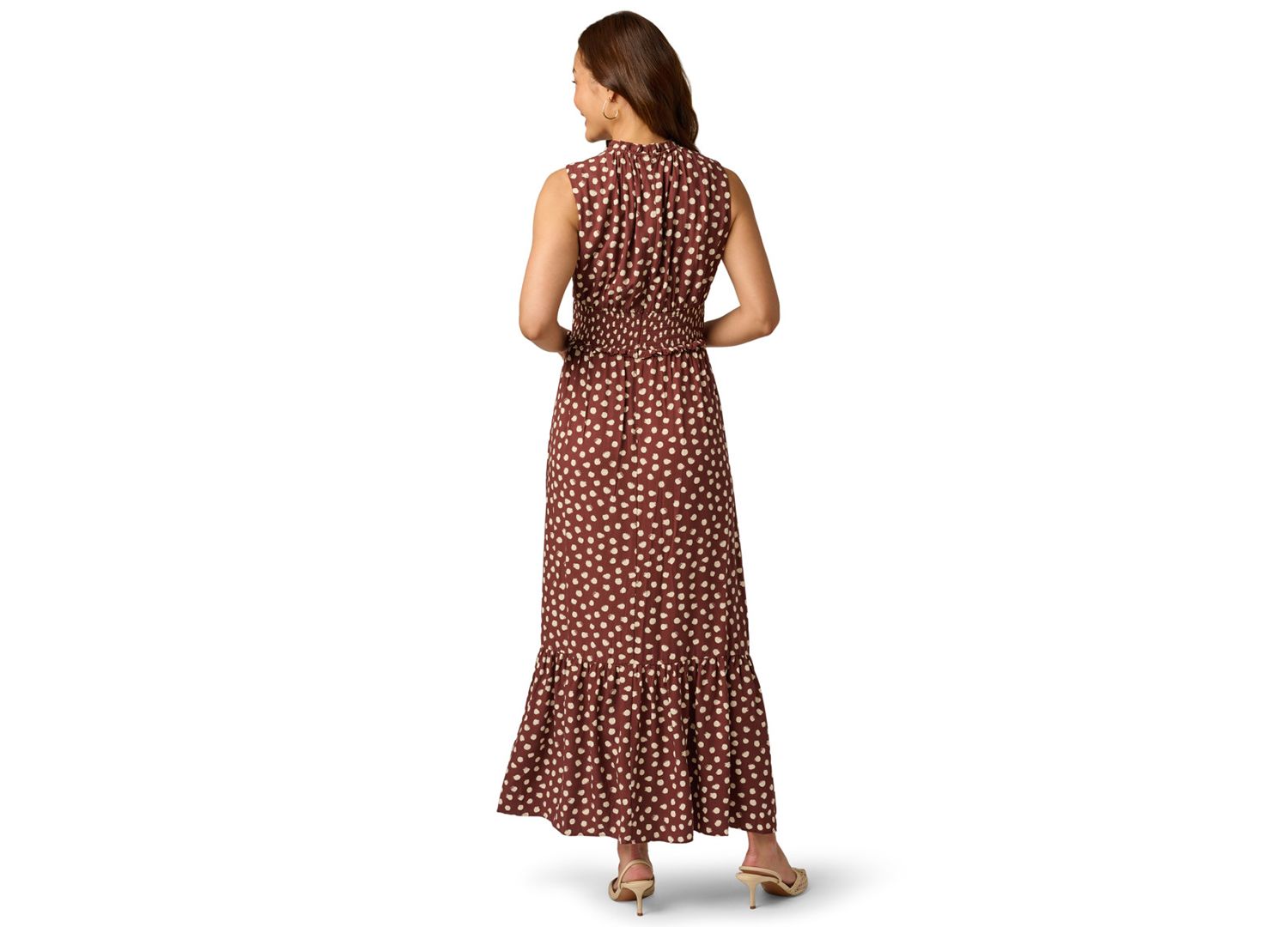 Women's Printed Smocked Maxi Dress