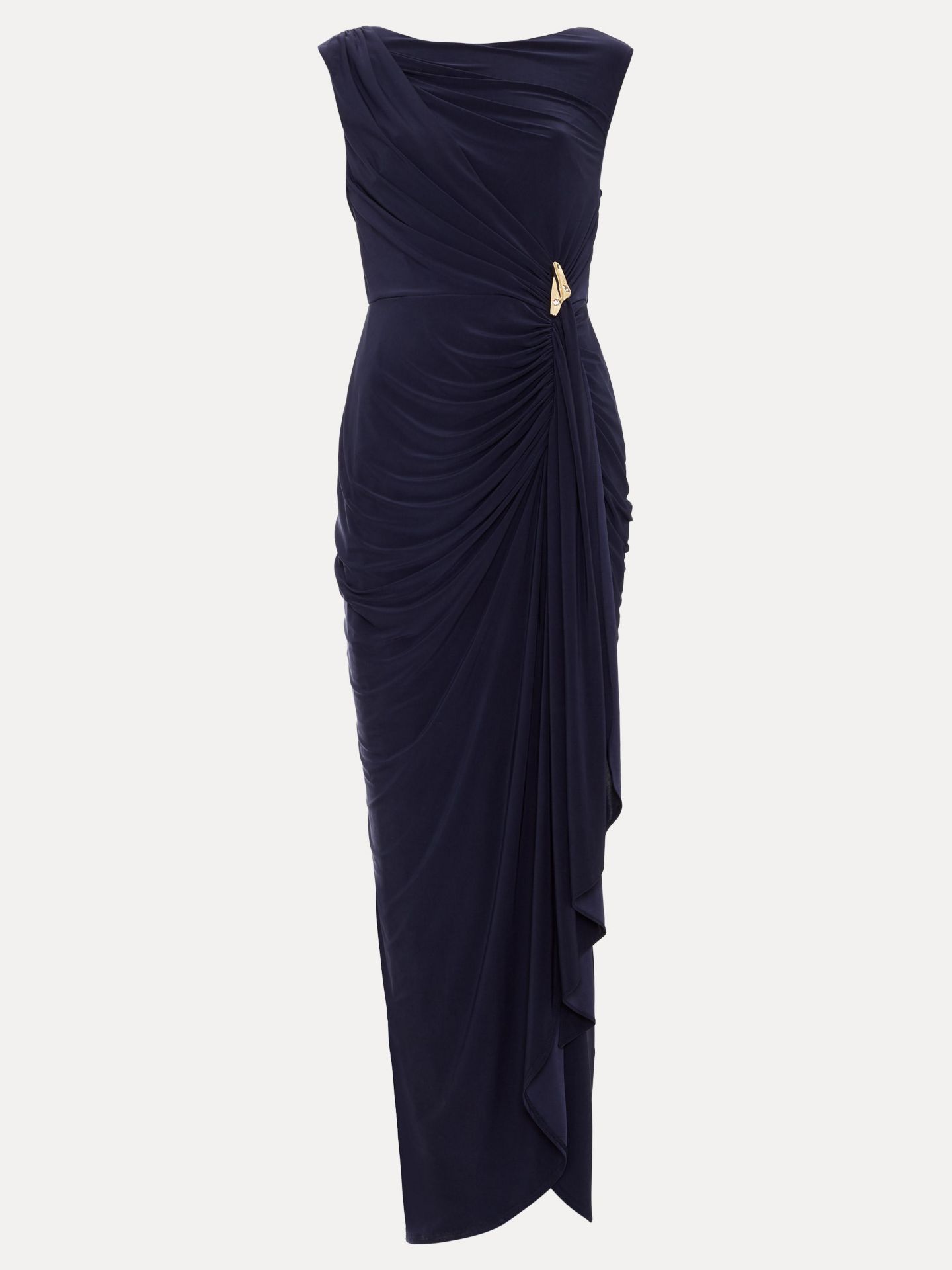 Женское платье Phase Eight Donna Ruched Detail Maxi, цвет: Тёмно-синий — фото 7