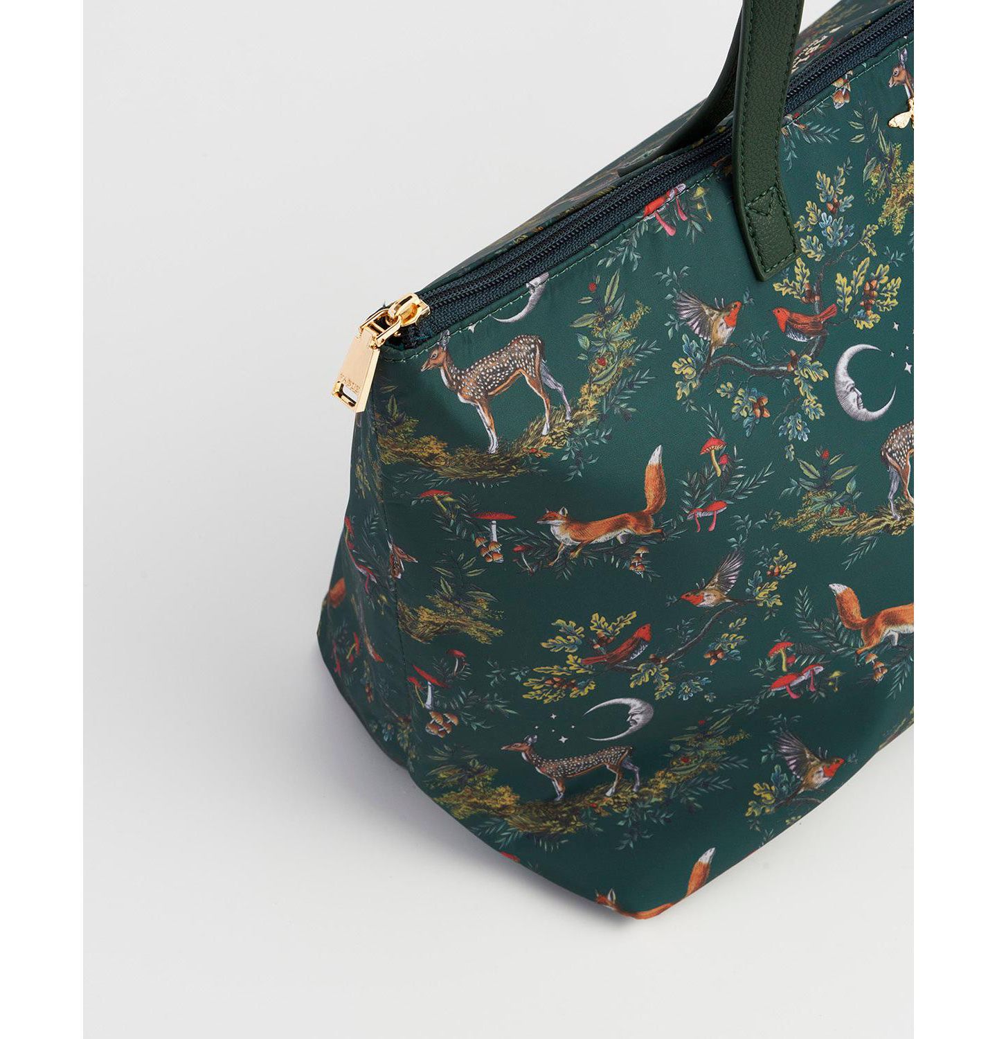 Женская сумка Fable England Into the Woods Large Grab Tote, цвет: Зелёный — фото 5