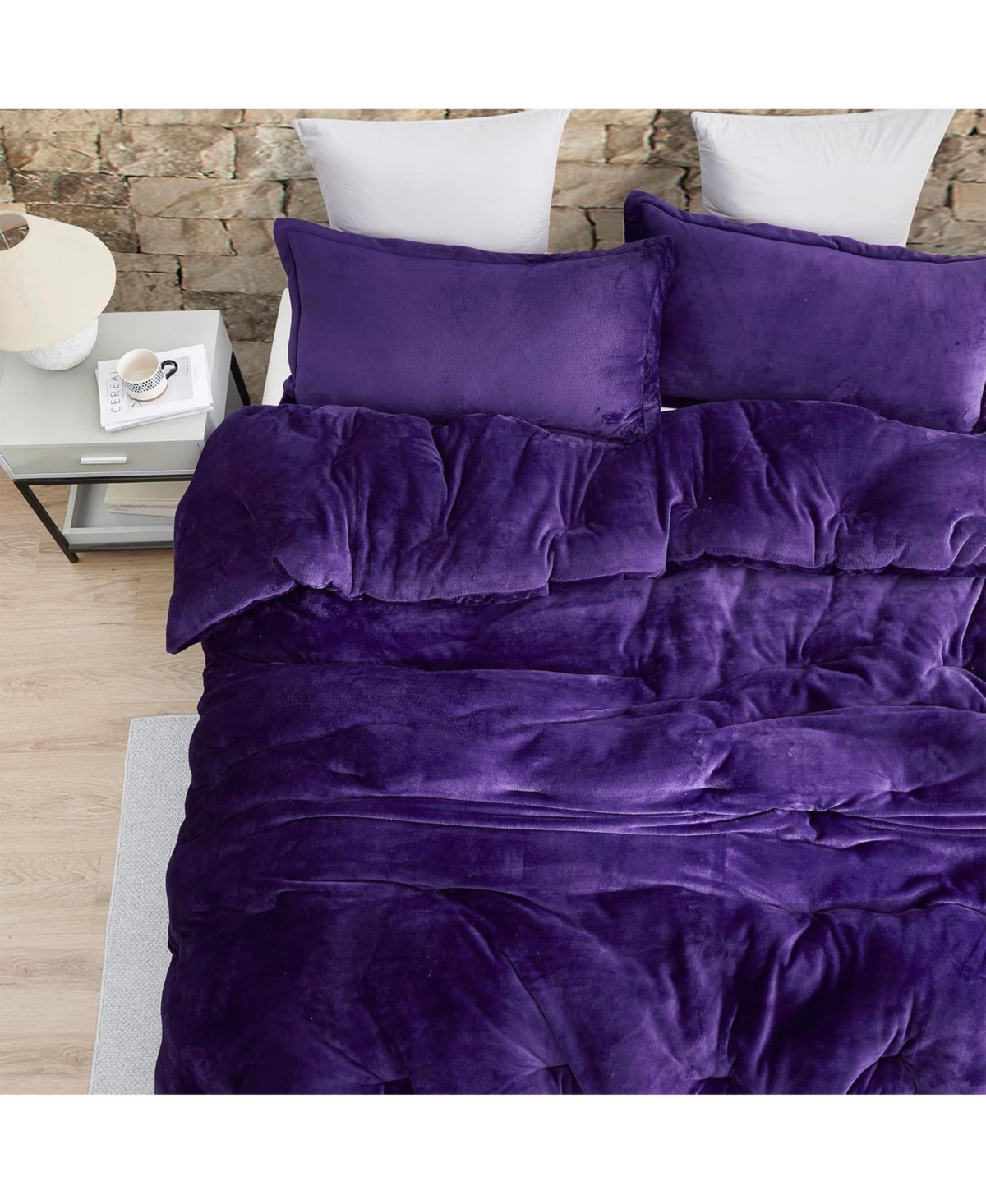 Thicker Than Thick - Coma Inducer Comforter Set - Standard Plush Filling - Parachute Purple