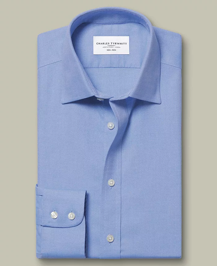 Men's Classic Collar Solid Dress Shirt - thumbnail 4