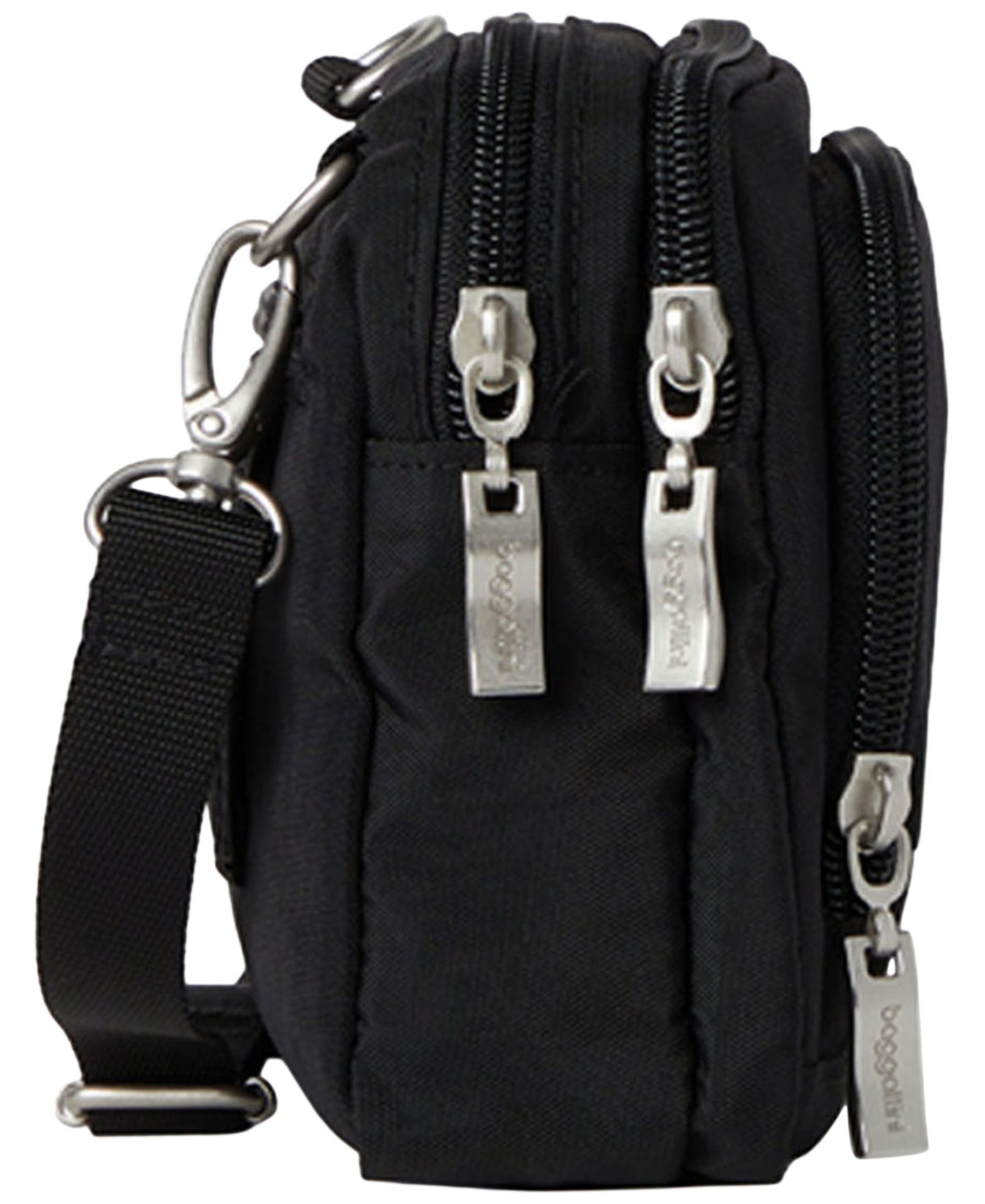 Женская сумка Baggallini Trifecta Small Crossbody Handbag, цвет: Чёрный — фото 3