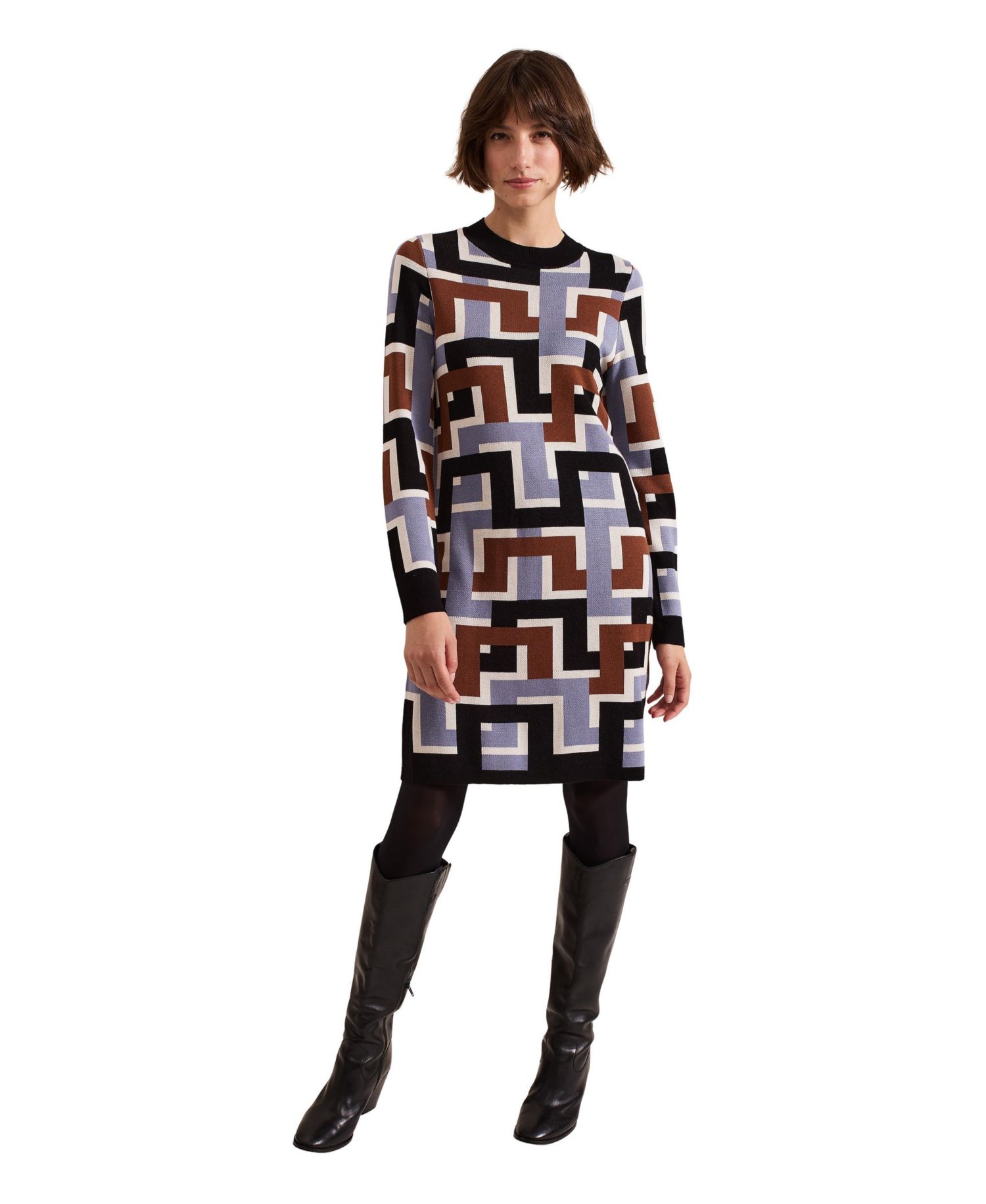 Women's Brianna Crew Neck Knitted Dress