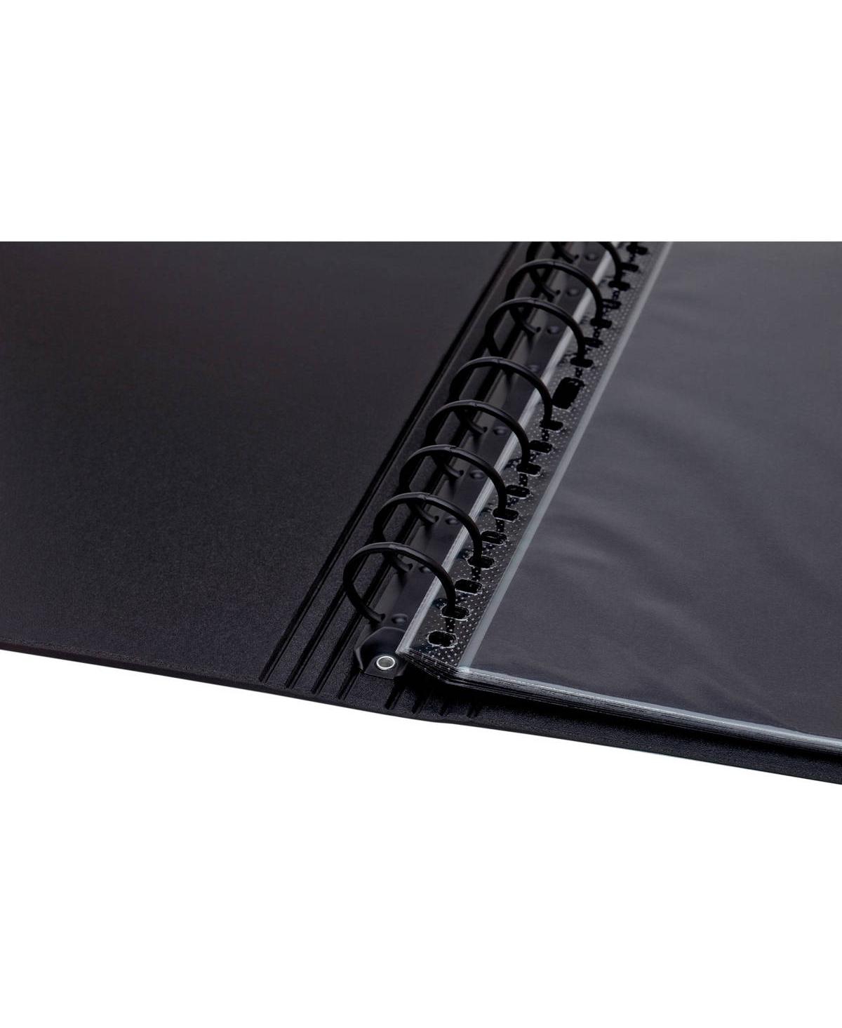 Itoya Art Profolio Multi-Ring Refillable Binder, Black