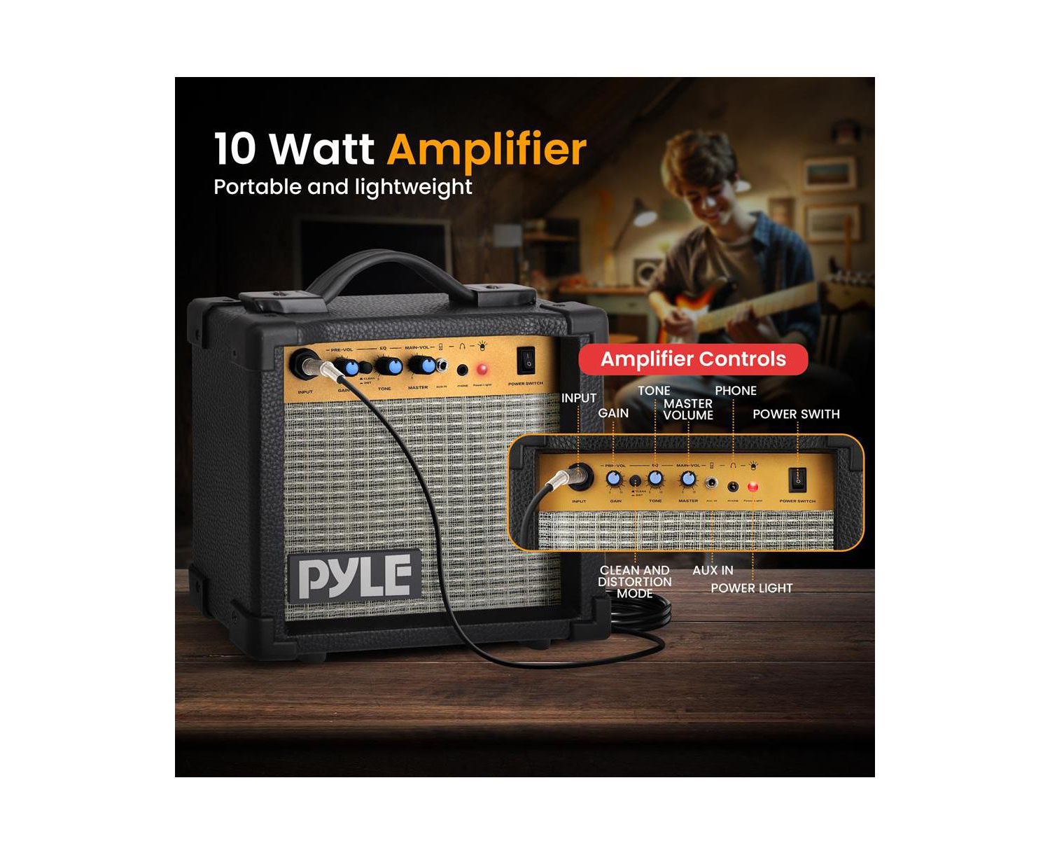 6-String Electric Guitar Kit- Includes Amplifier with Accessory Kit