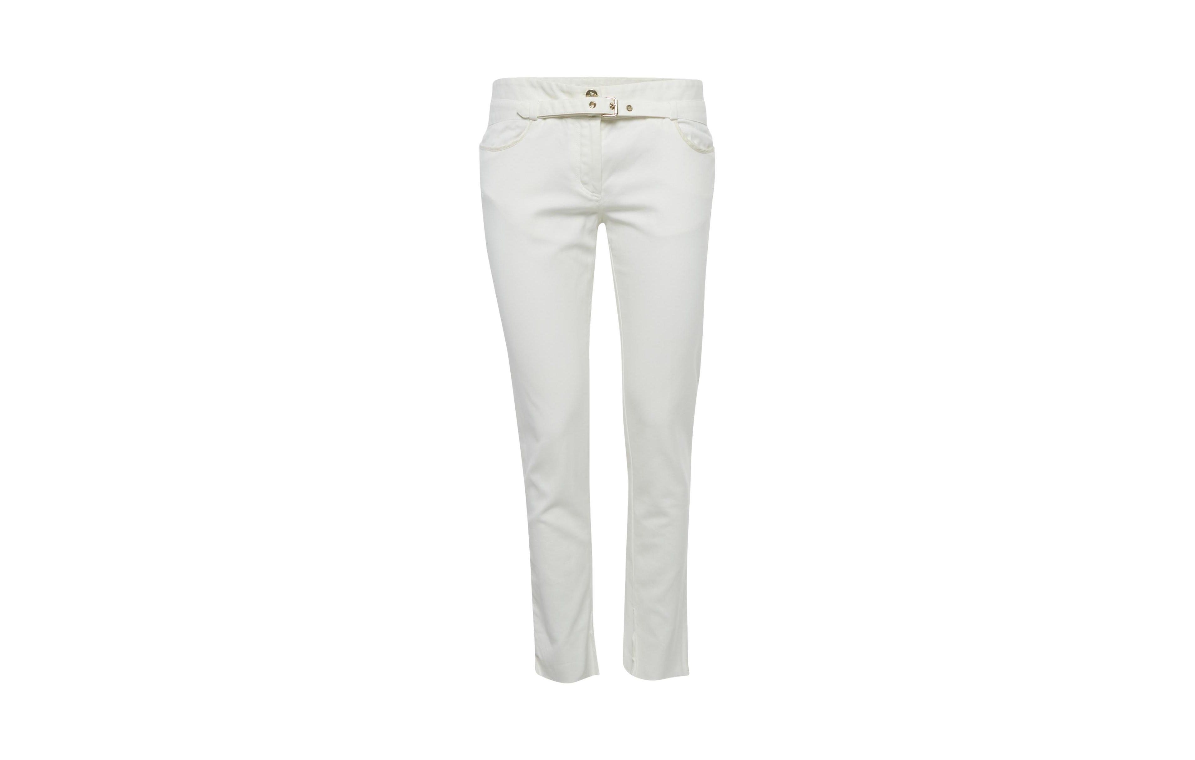 Pre-Owned Roberto Cavalli Women's Cotton Skinny Trousers