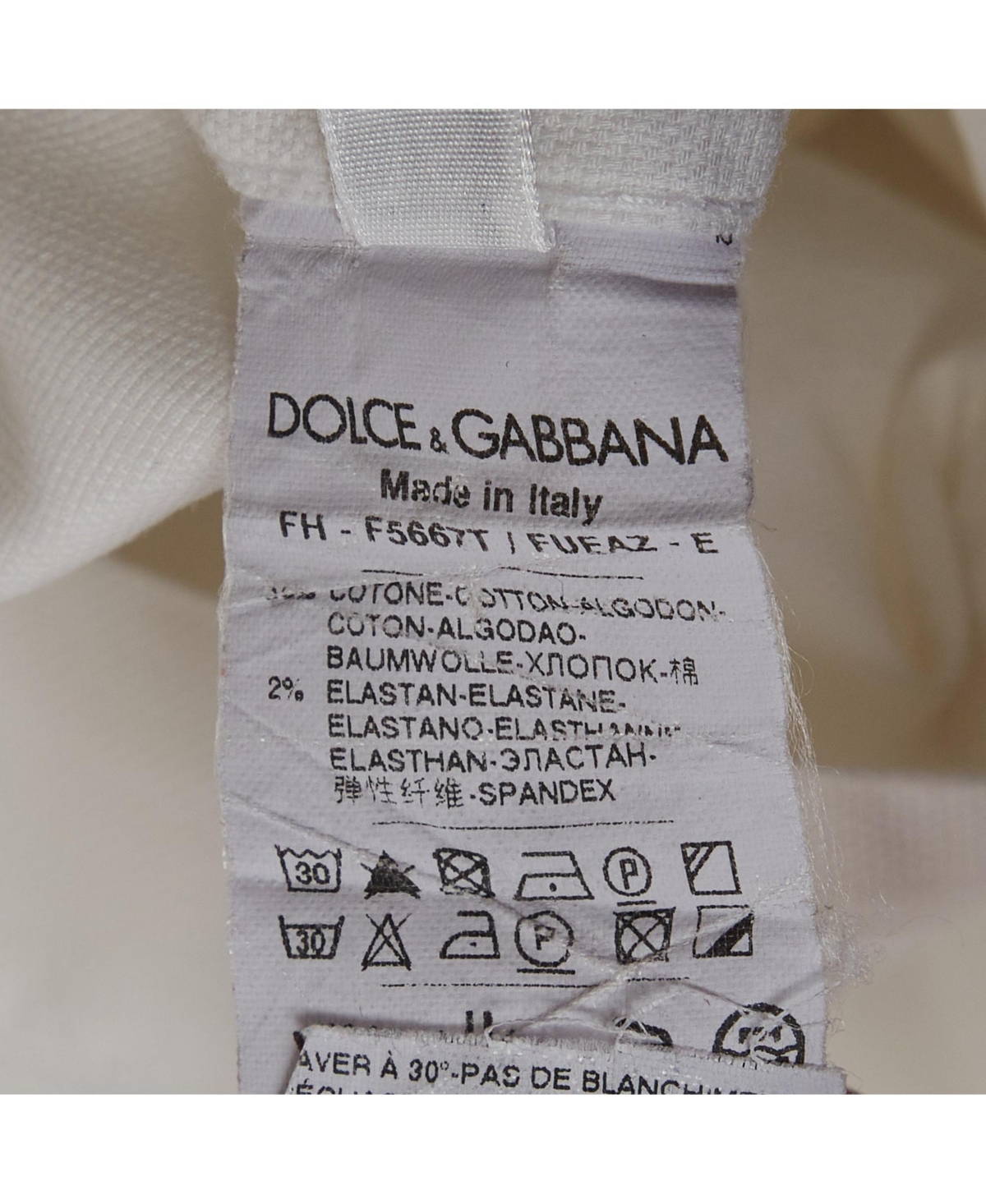 Pre-Owned Dolce & Gabbana Women's Cotton Half Placket Blouse