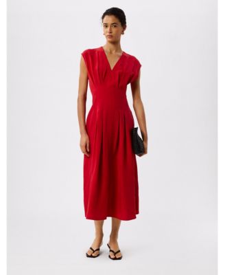 Women's Panel Linen Blend Dress